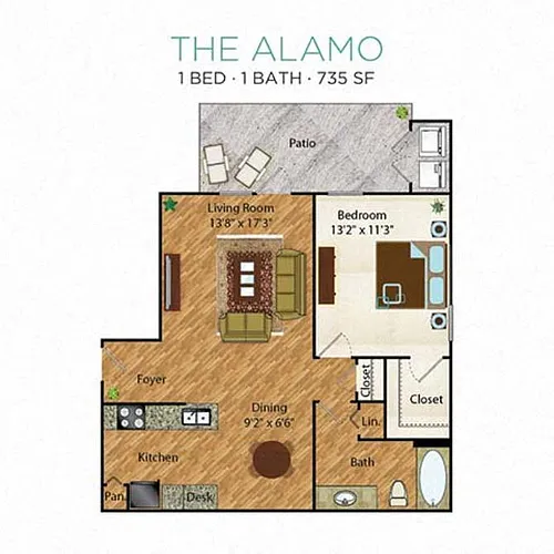 Floor plan The Alamo