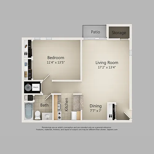 Floor plan B1