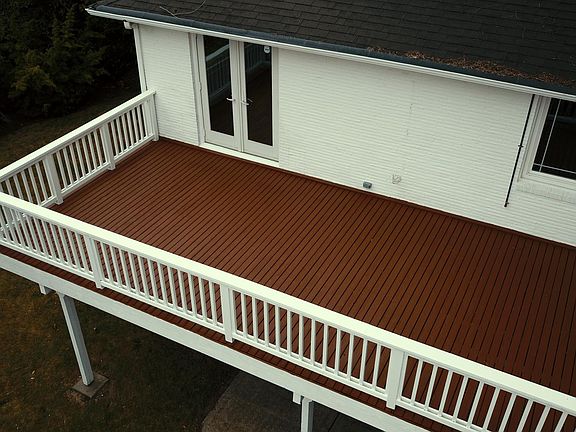 Large Renovated Deck view from west