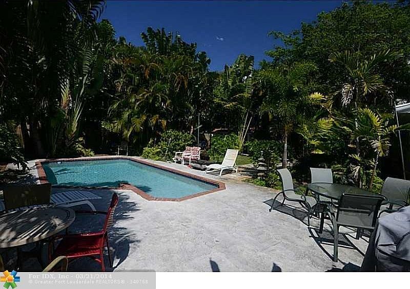Pool and Patio in Backyard