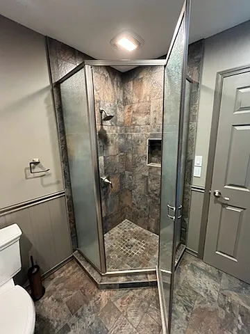 This is a Custom Made Shower - every visit feels like a visit at a health spa.