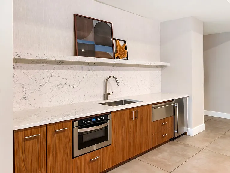 Resident lounge kitchenette