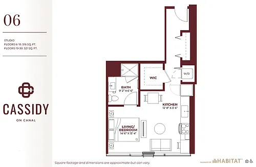 Floor plan Studio 06