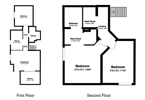 Floor plan 3 Bed 2 Bath