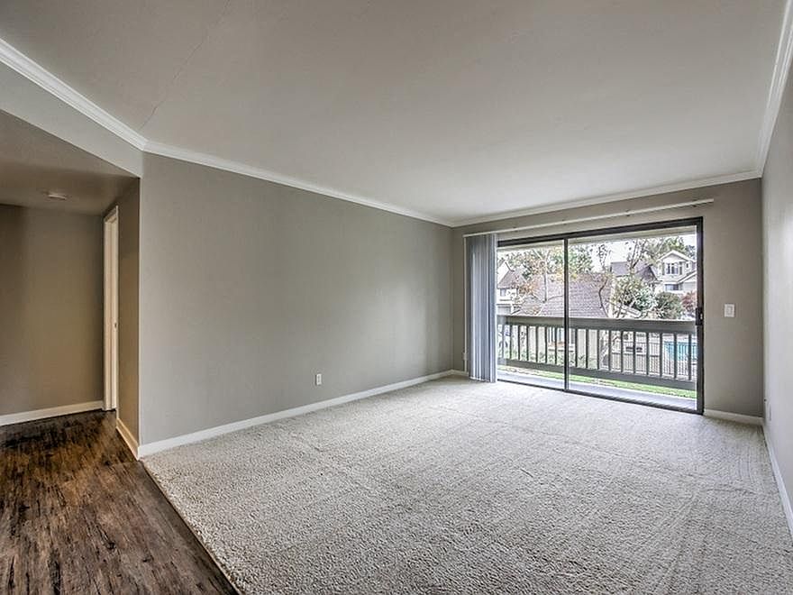 Apartment living room and dining room