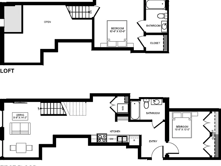 2 Bedroom Loft - Unit 1627