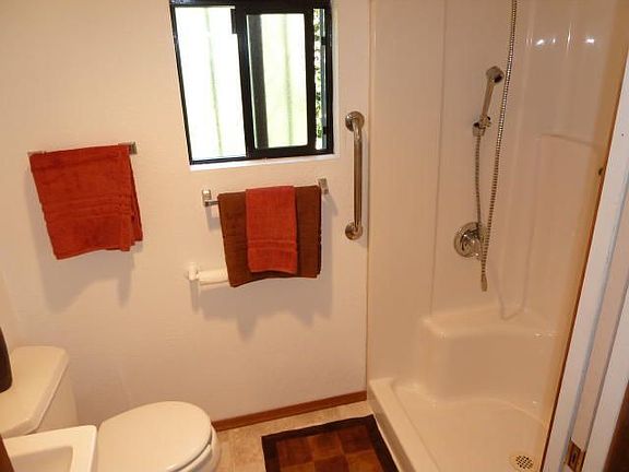 One of 2 bathrooms.