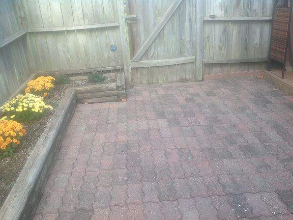 Back patio - paved brick