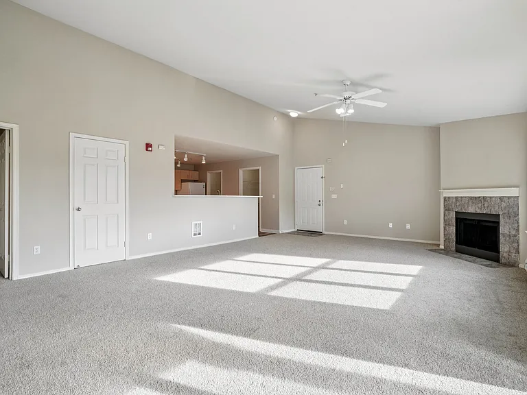 Palladia - Living Area with Fireplace