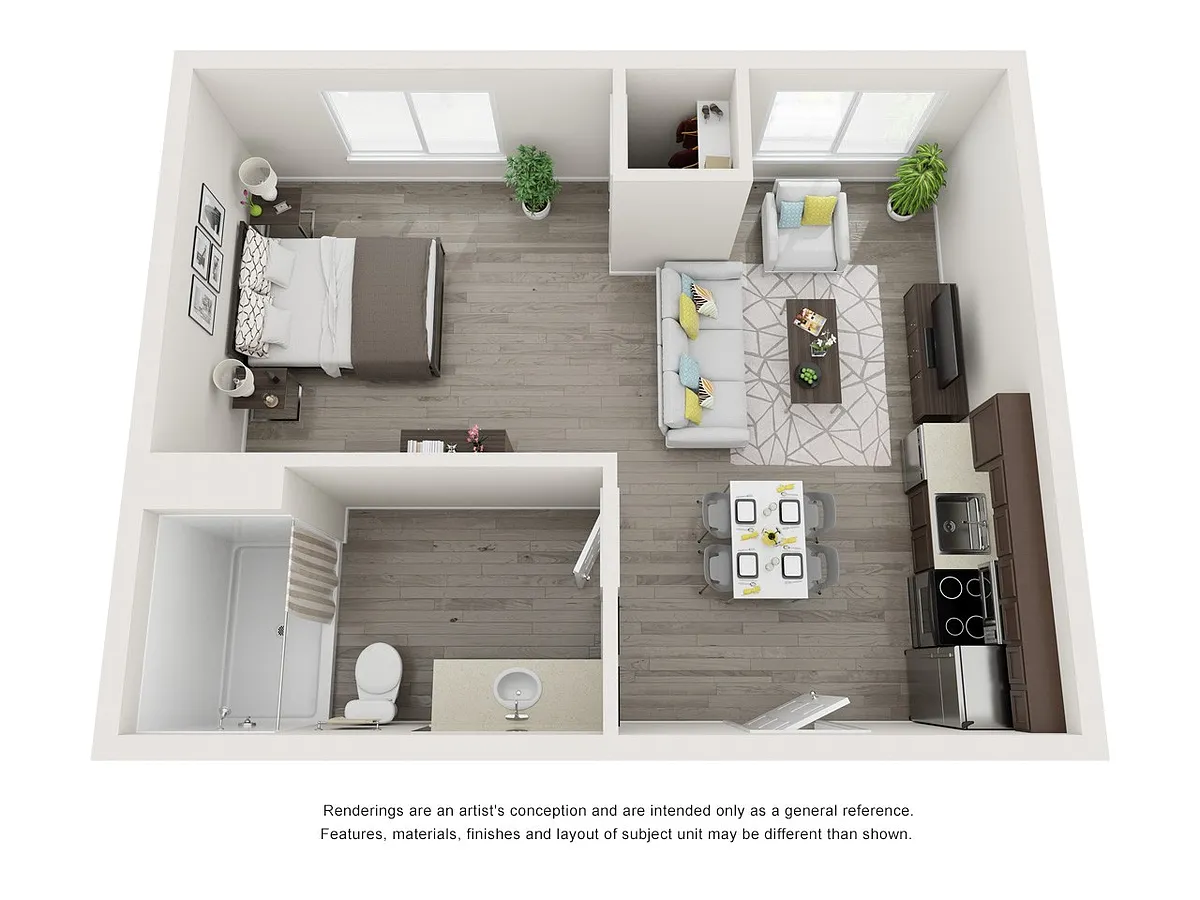 Floor plan Large Studio