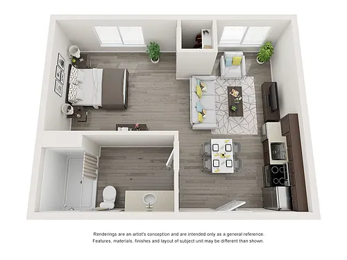 Floor plan Large Studio