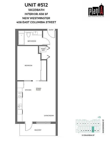 Floor plan 512 -Unfurnished