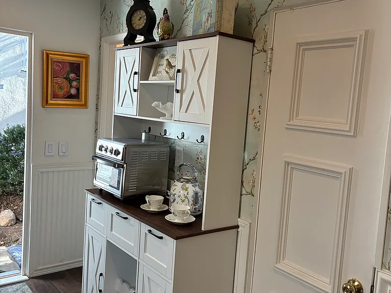Closet Door and Kitchenette