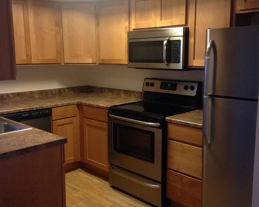 Remodeled kitchen-New cabinets, counter tops, flooring, includes all stainless steel appliances.