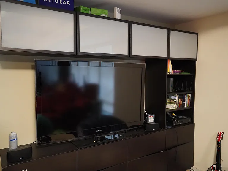50" TV and media console
