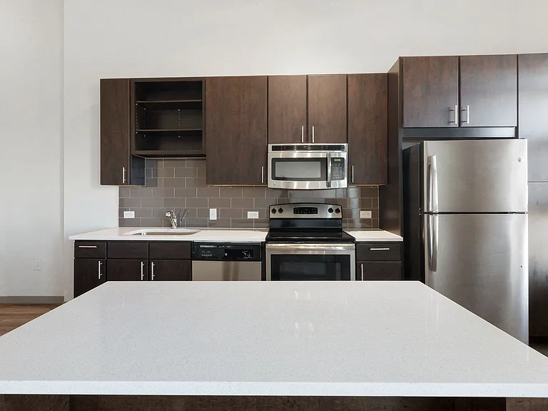 Modern kitchen with elegant finishes