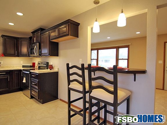 Kitchen with Pass Through Bar