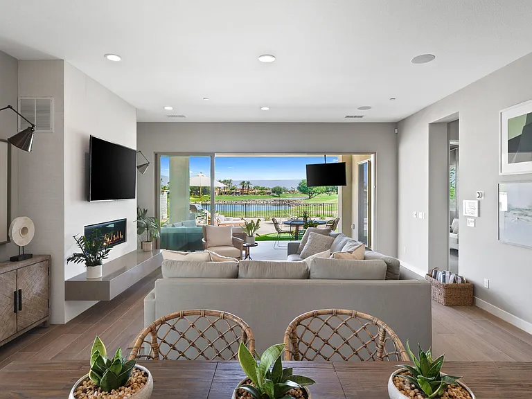 Cooking with a view of the 18th Hole. Stadium Golf Course at PGA West!
