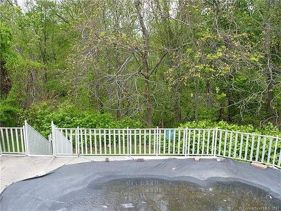 Private backyard beyond the...