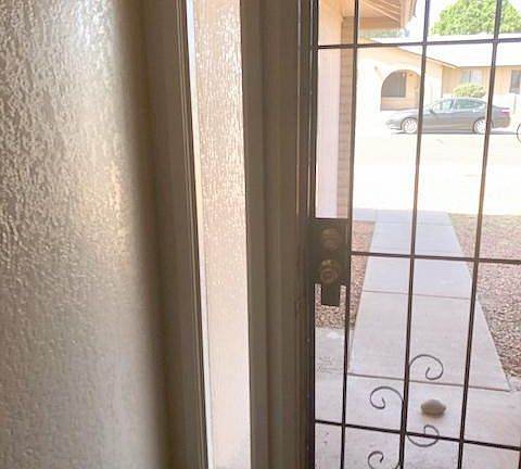 new privacy rain glass installed.