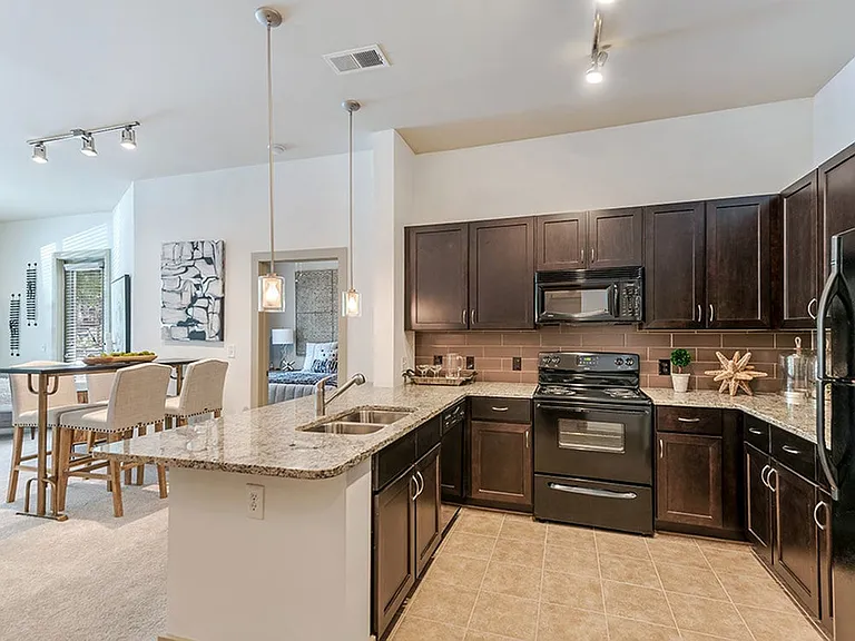 Gourmet kitchens with granite countertops