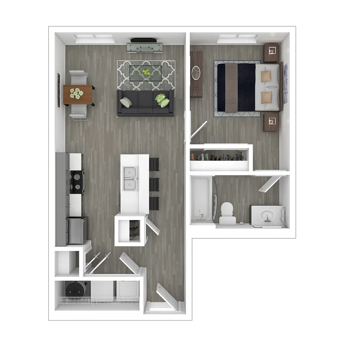 Floor plan 1X1-578