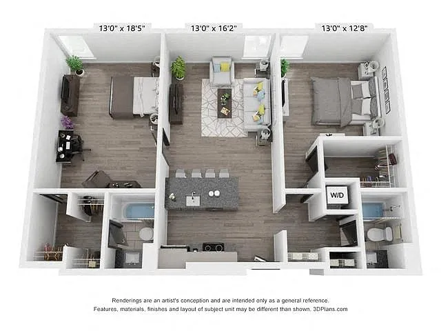 Floor plan The Raleigh