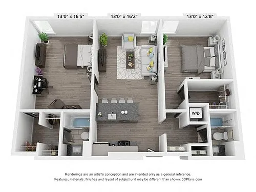 Floor plan The Raleigh