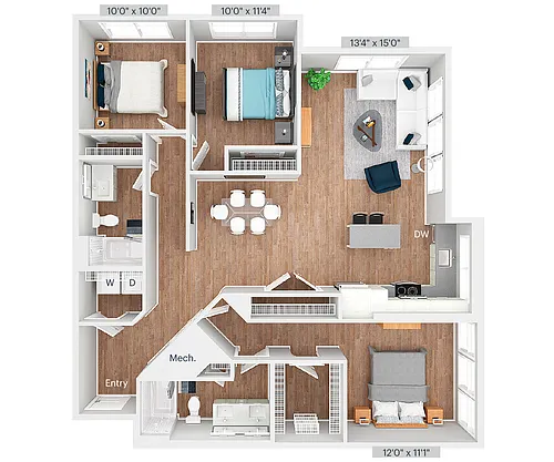 Floor plan C2-1304
