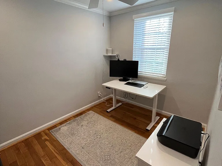 Upstairs second bedroom/office.