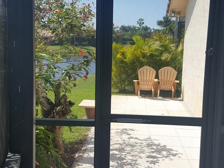 Patio outside the screen