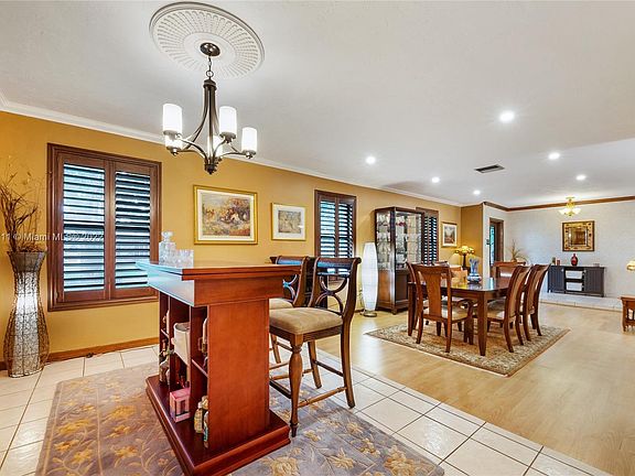 Dining and Bar area opens to Living Room