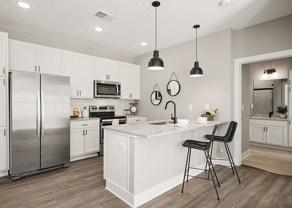 Iron Works Model Kitchen and Living Room