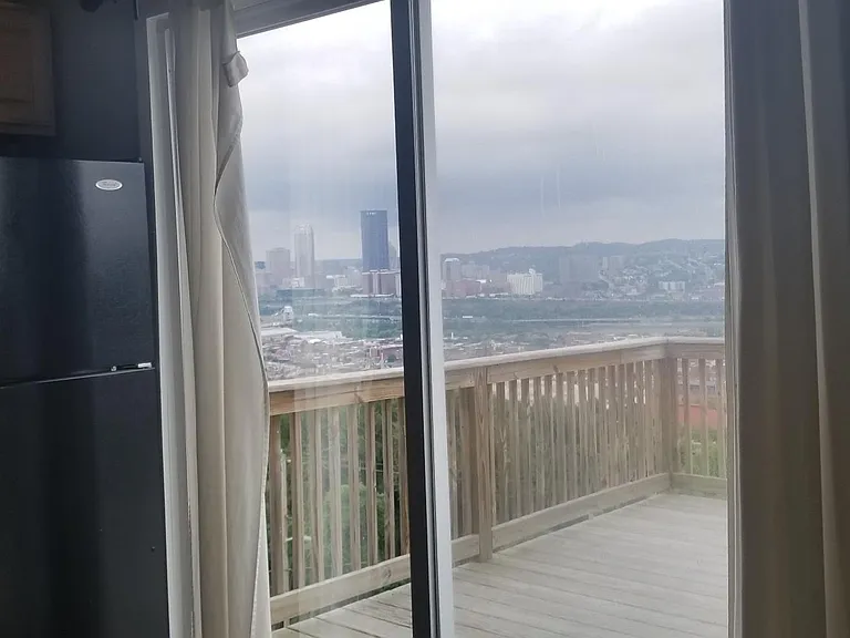 view from kitchen/patio