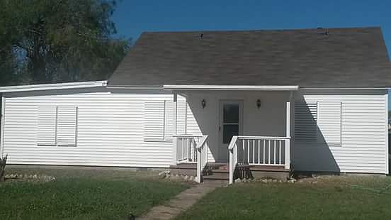 Updated front porch and roof
