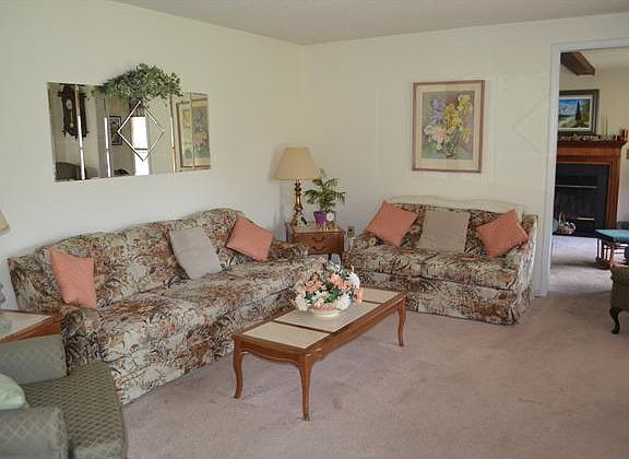 Living room leading to family room.