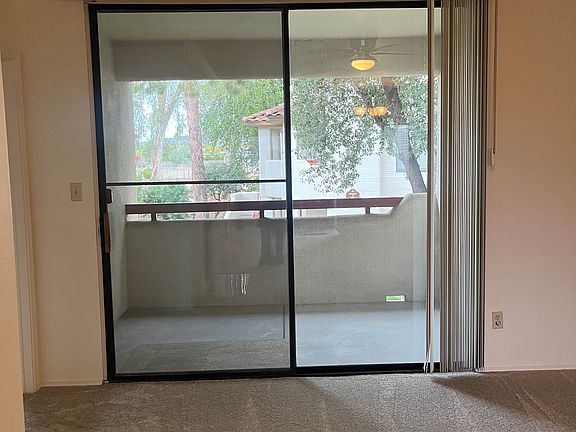 Doors to outdoor private balcony