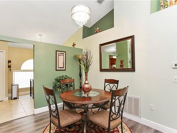 Formal dining looking into the kitchen