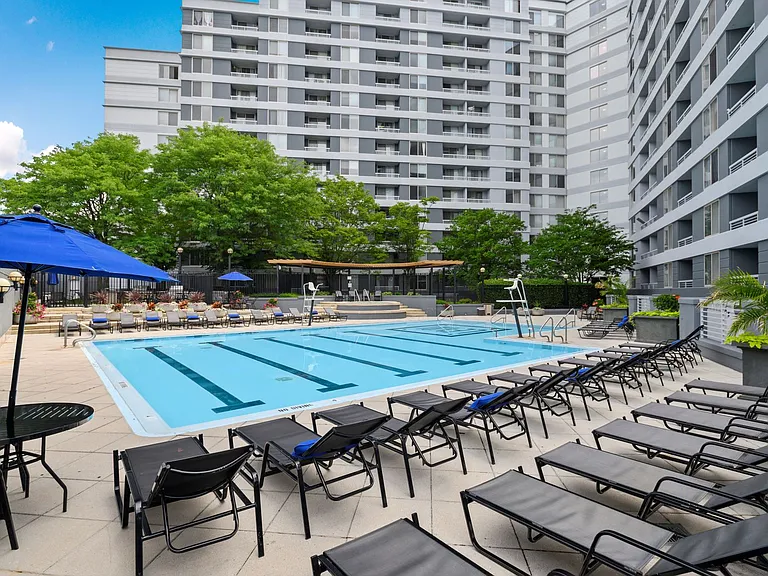 Pool with lounge seating