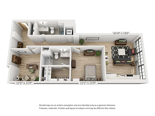 Floor plan B9b - Den