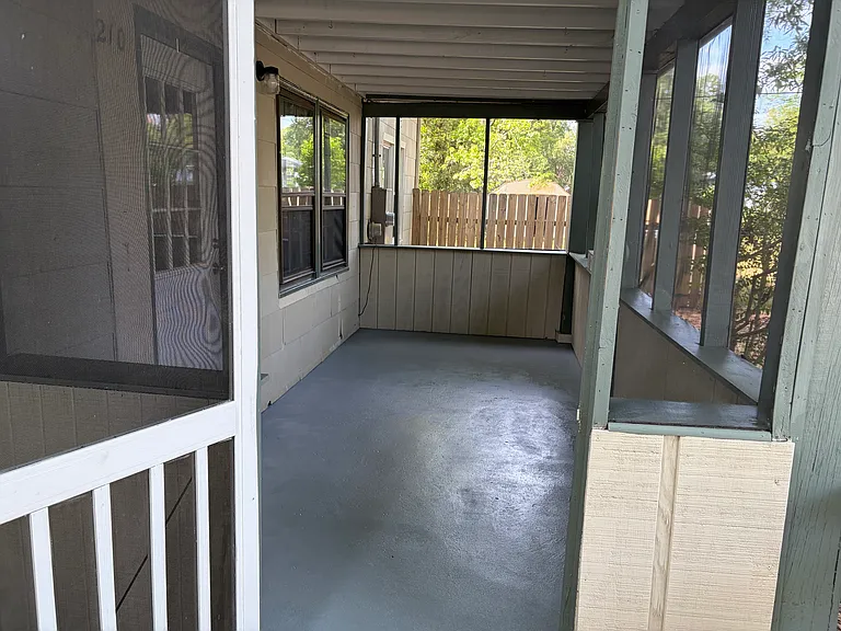 Screened porch