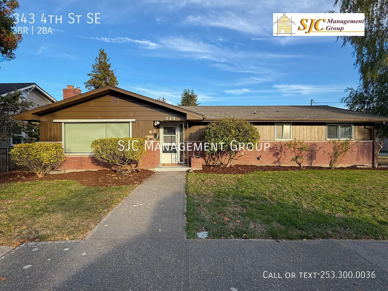 Three Bedroom 1.5 bath Rambler for Rent in Puyallup Valley — Photo 1
