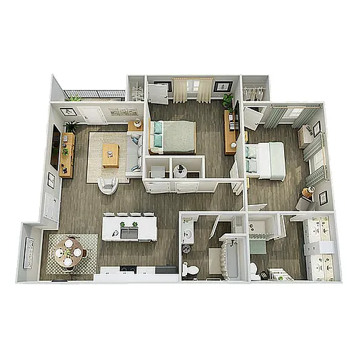 Floor plan B1C