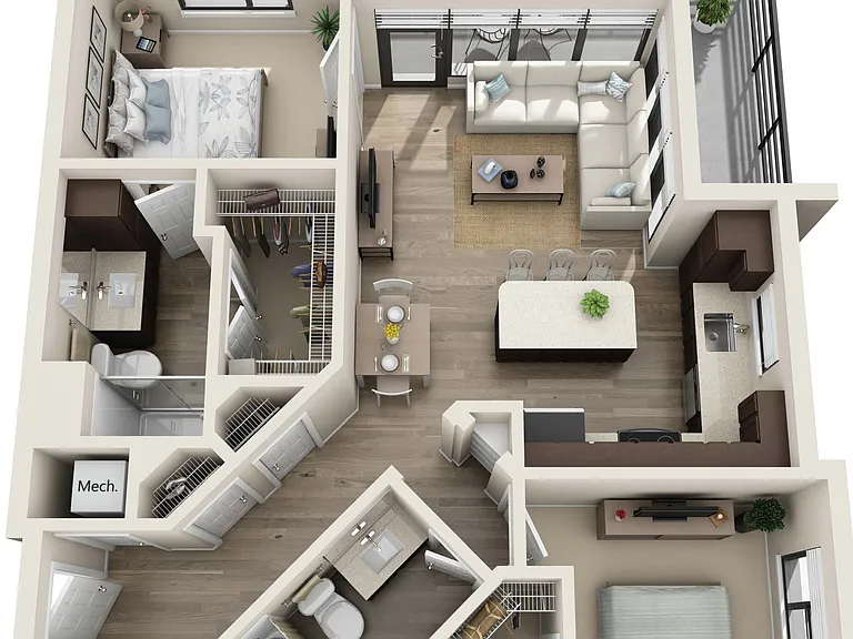 B2 floor plan SUR Southside Quarter