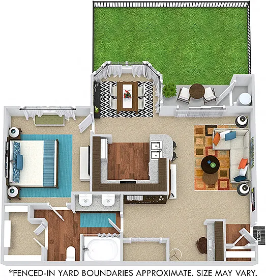 Floor plan Lyndon with Fenced-In Yard