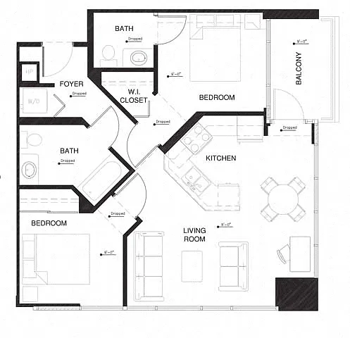 Floor plan 2A w Balcony Renovation 2