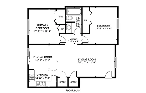 Floor plan 2 Bedroom