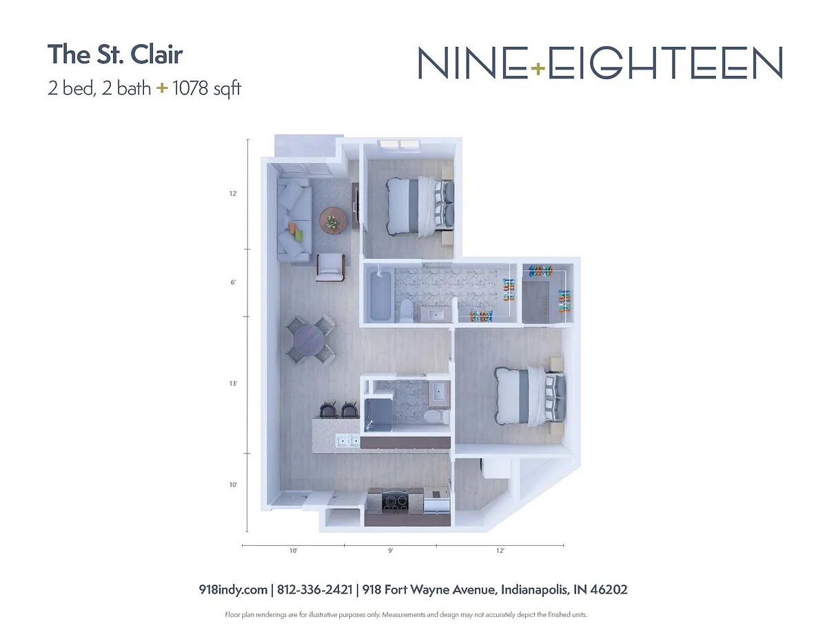 Floor plan St. Clair