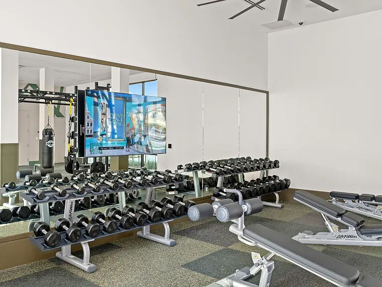 Two story wellness building with TRX | Yoga | Weightlifting t Enclave Heritage Flats in Otay Ranch