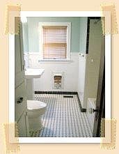 FULL BATH WITH ORIGINAL TILE